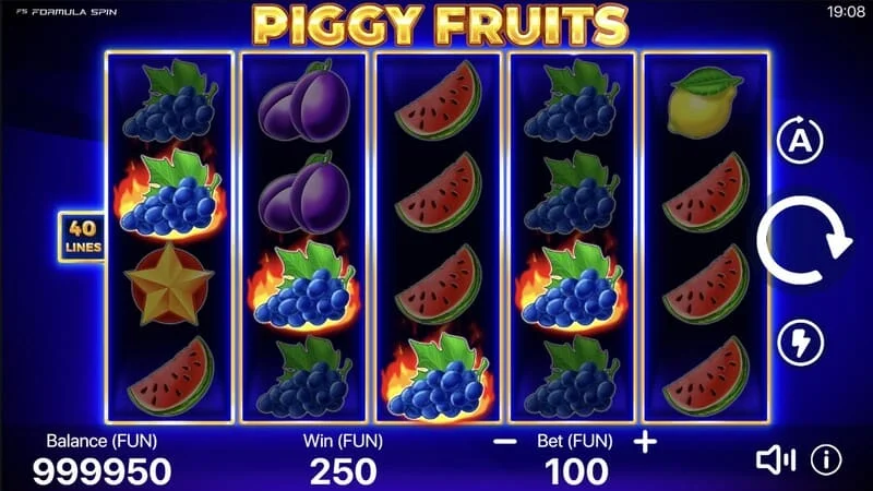 Piggy Fruits - kuanzisha hali kuu ya kucheza